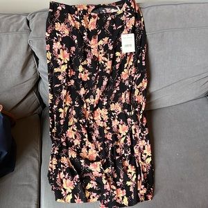 Free People Metro Love Midi Skirt - Midnight combo - size 10